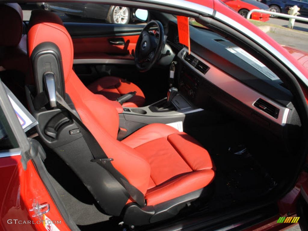 Coral Red/Black Interior 2008 BMW 3 Series 328i Convertible Photo #40860277