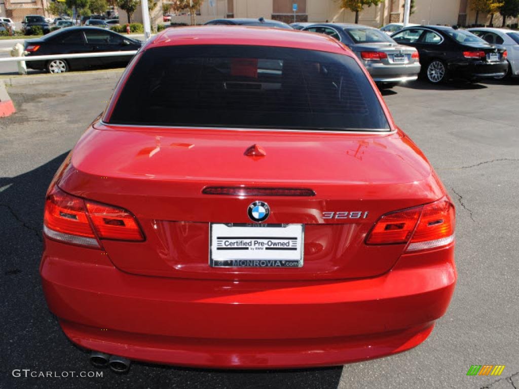 2008 3 Series 328i Convertible - Crimson Red / Coral Red/Black photo #9
