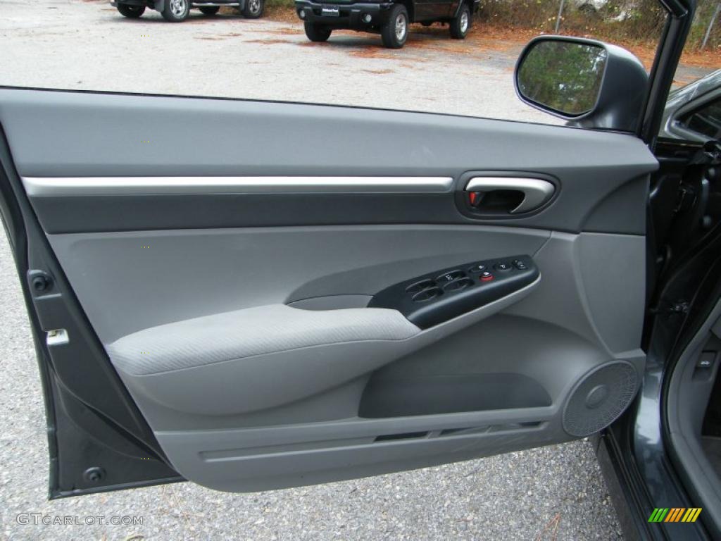 2010 Honda Civic EX Sedan Gray Door Panel Photo #40861149