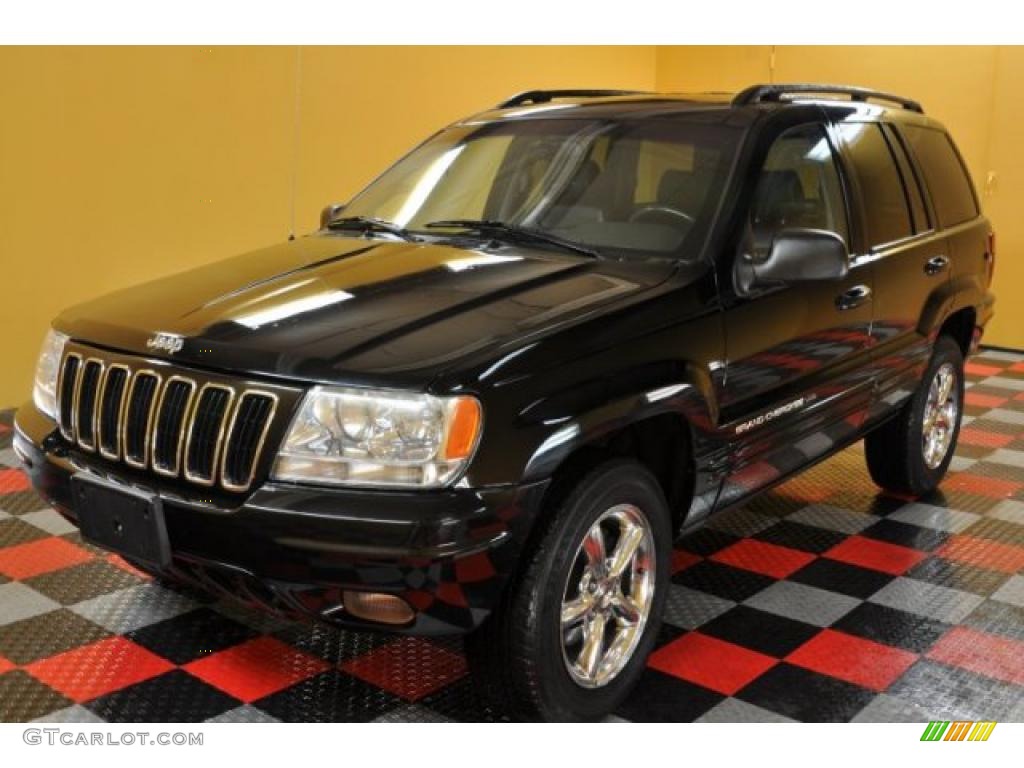 2002 Grand Cherokee Limited 4x4 - Black / Dark Slate Gray photo #2