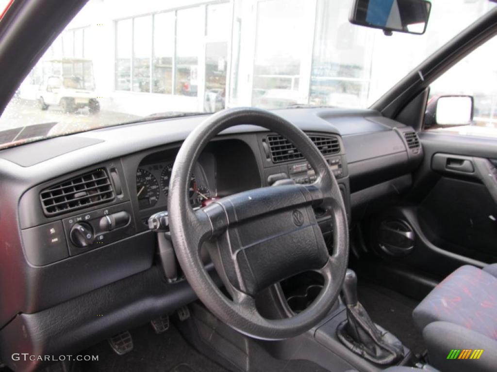 Gray Interior 1995 Volkswagen Cabrio Standard Cabrio Model Photo #40862341