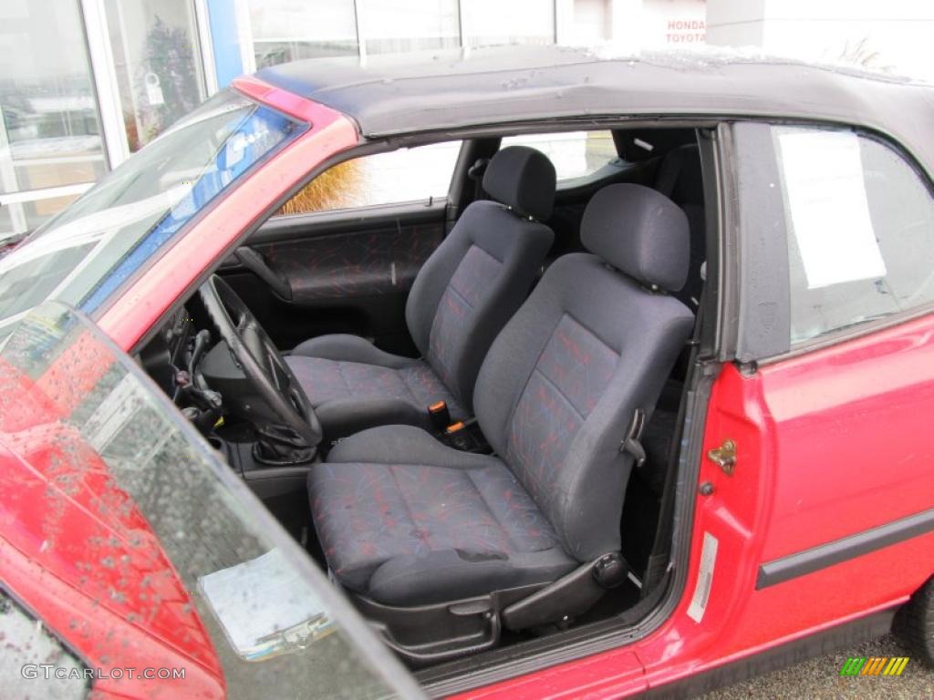 Gray Interior 1995 Volkswagen Cabrio Standard Cabrio Model Photo #40862349