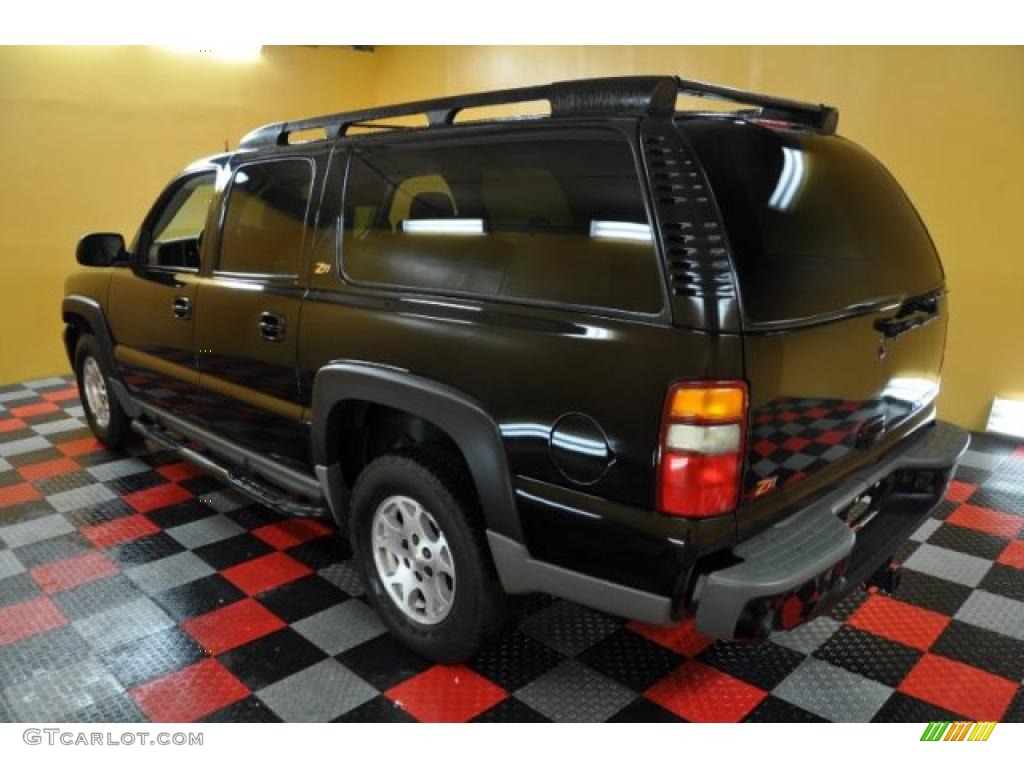 2003 Suburban 1500 Z71 4x4 - Black / Tan/Neutral photo #3