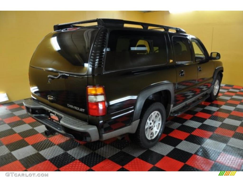 2003 Suburban 1500 Z71 4x4 - Black / Tan/Neutral photo #4