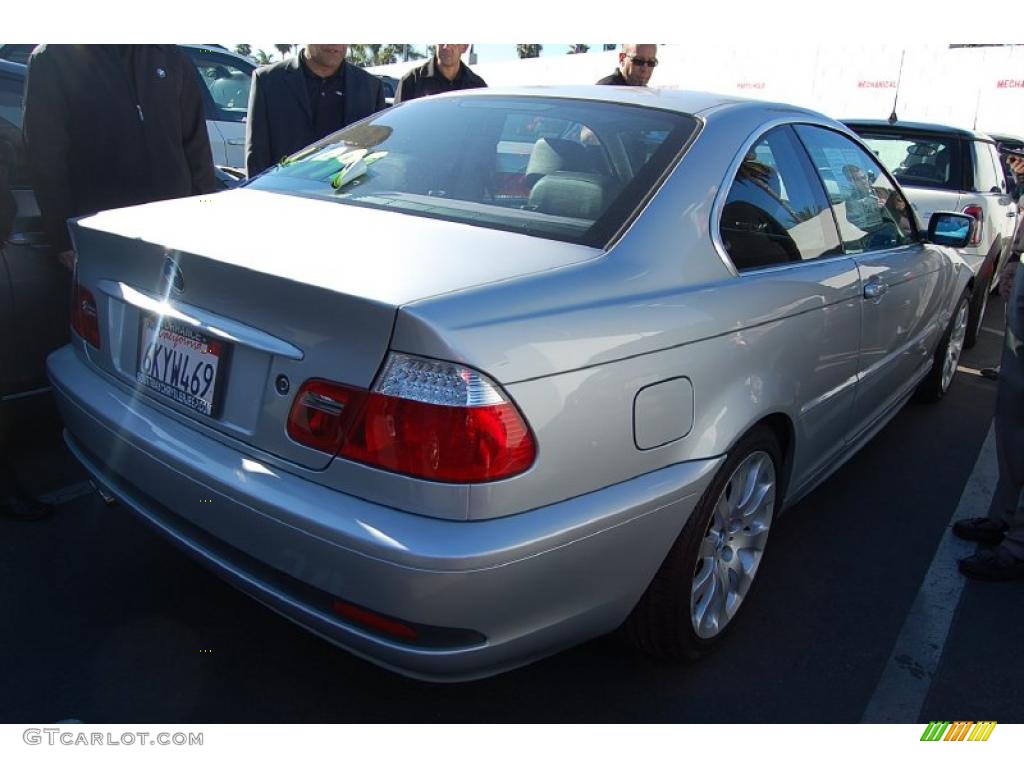 2006 3 Series 325i Coupe - Titanium Silver Metallic / Black photo #3