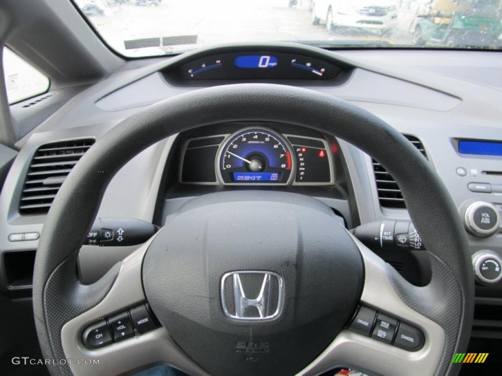 2006 Honda Civic EX Sedan Gray Steering Wheel Photo #40863177