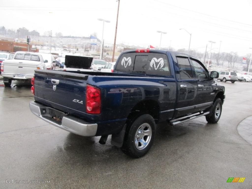 2008 Ram 1500 ST Quad Cab 4x4 - Patriot Blue Pearl / Medium Slate Gray photo #7