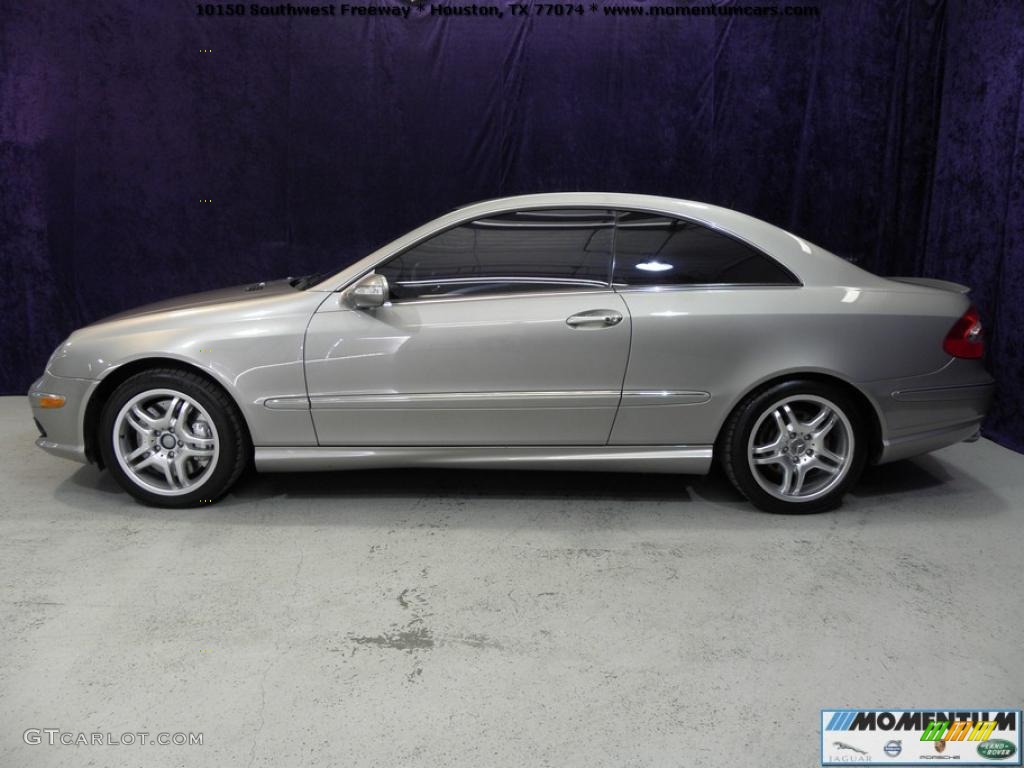 2003 CLK 55 AMG Coupe - Pewter Silver Metallic / Charcoal photo #3