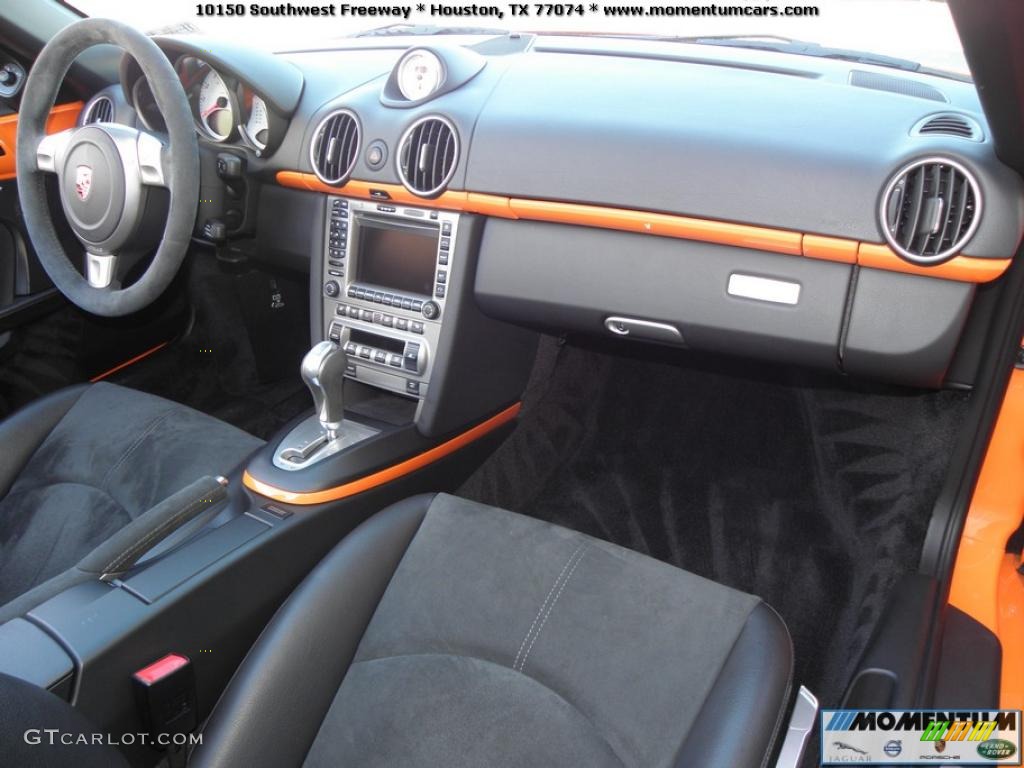 2008 Boxster S Limited Edition - Orange / Black w/ Alcantara Seat Inlay photo #23