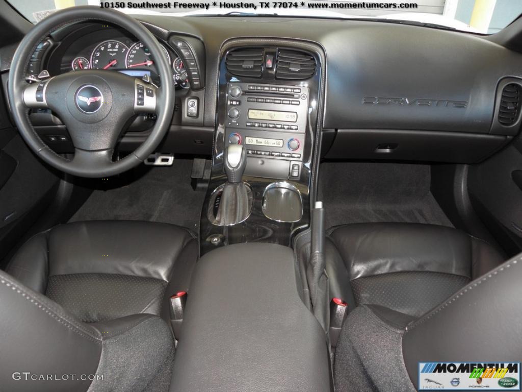 2009 Chevrolet Corvette Coupe Ebony Dashboard Photo #40865765