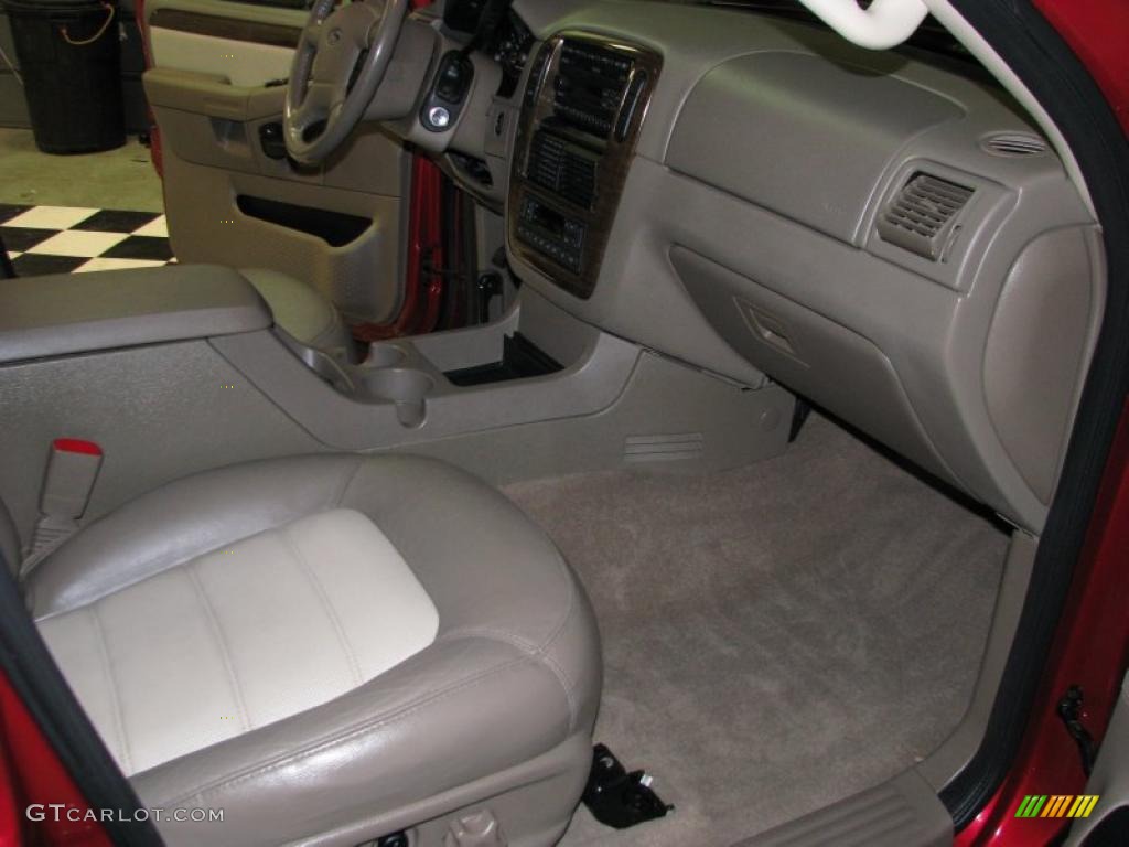2004 Explorer Eddie Bauer 4x4 - Redfire Metallic / Medium Parchment photo #18