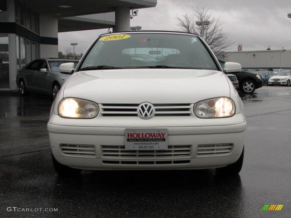 2001 Cabrio GLX - Cool White / Black photo #2