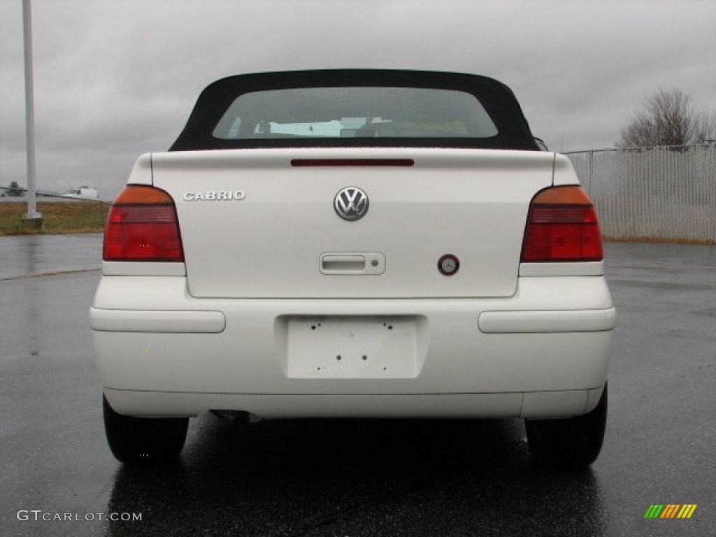 2001 Cabrio GLX - Cool White / Black photo #4