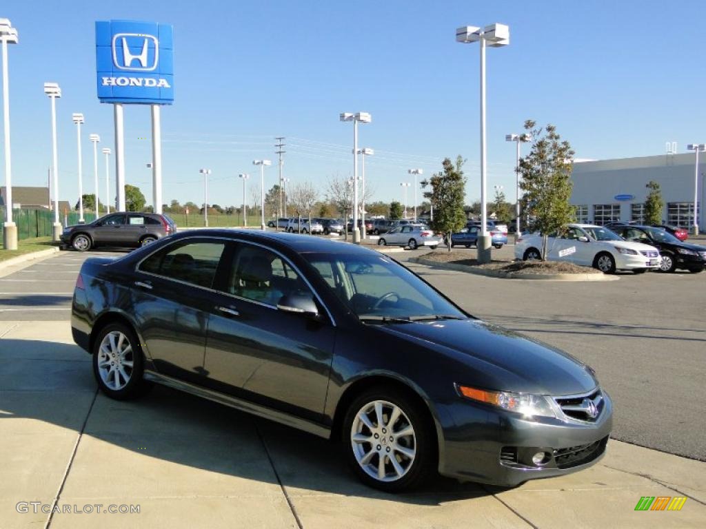 2008 TSX Sedan - Carbon Gray Pearl / Parchment photo #3