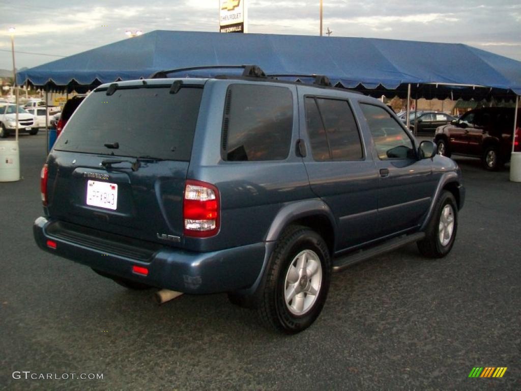 2001 Pathfinder LE 4x4 - Bayshore Blue Metallic / Charcoal photo #3