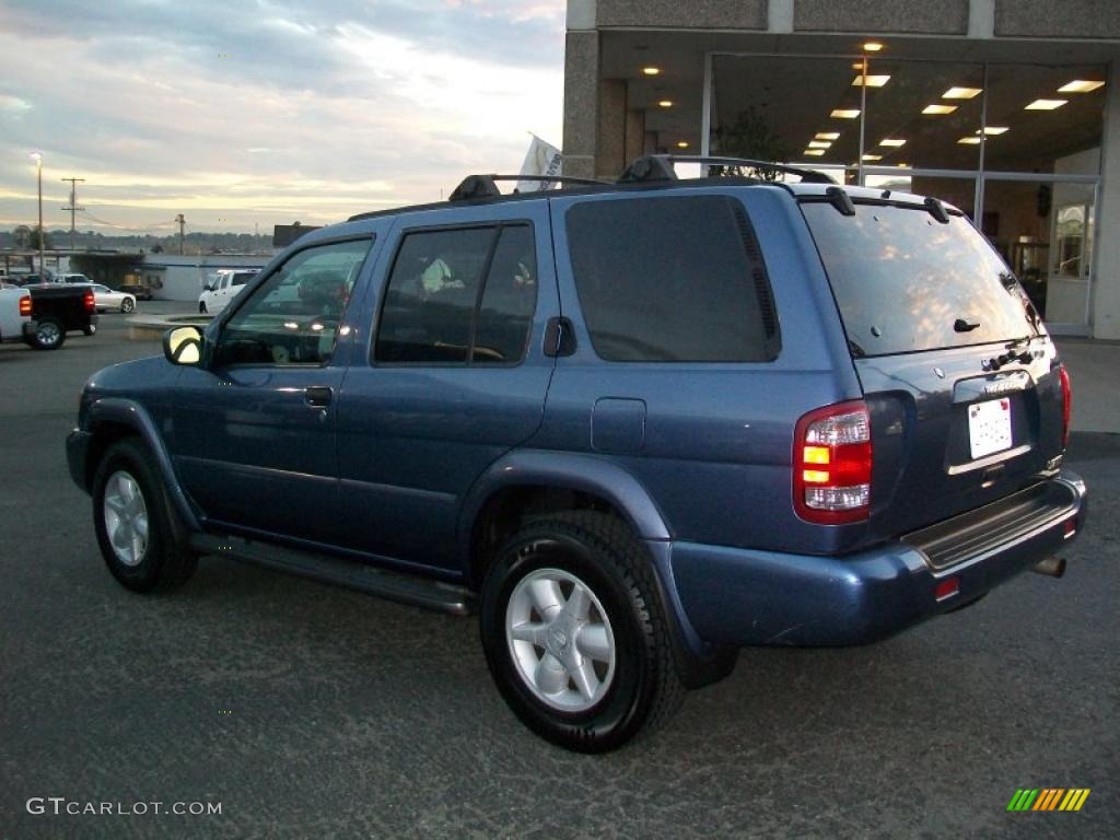 2001 Pathfinder LE 4x4 - Bayshore Blue Metallic / Charcoal photo #6