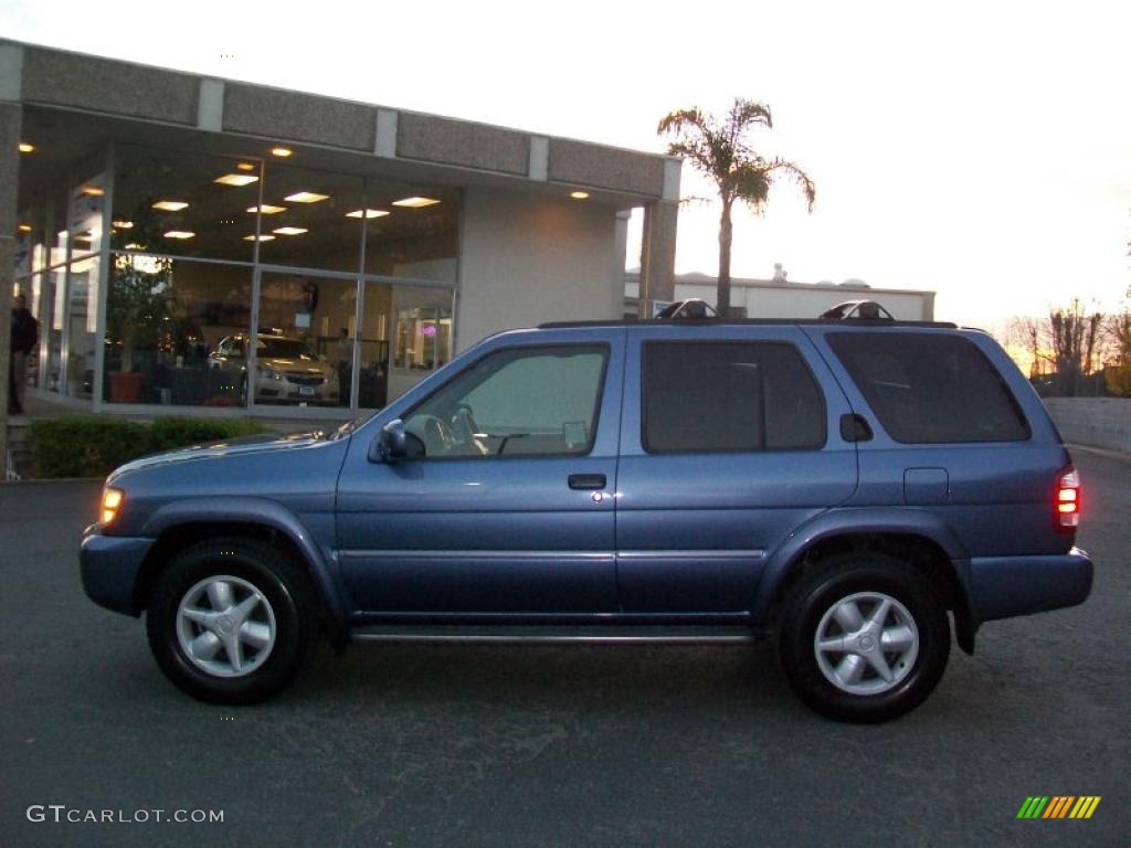 2001 Pathfinder LE 4x4 - Bayshore Blue Metallic / Charcoal photo #7