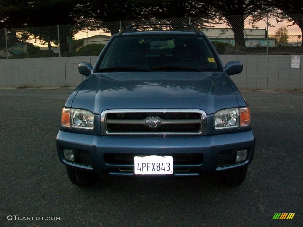 2001 Pathfinder LE 4x4 - Bayshore Blue Metallic / Charcoal photo #9