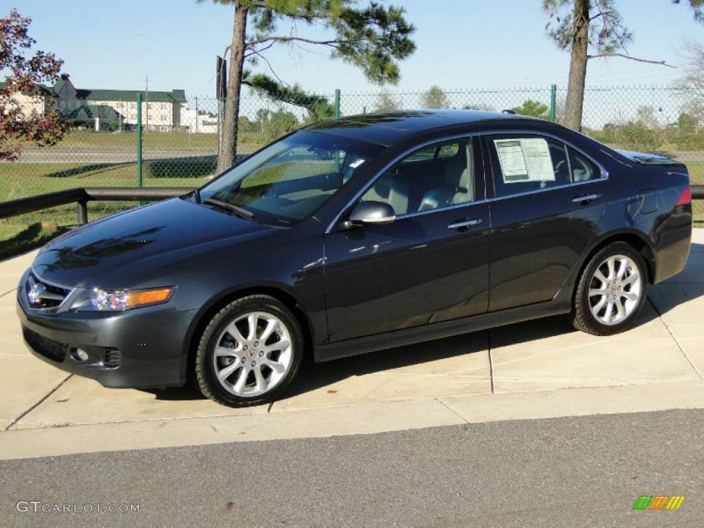 2008 TSX Sedan - Carbon Gray Pearl / Parchment photo #8