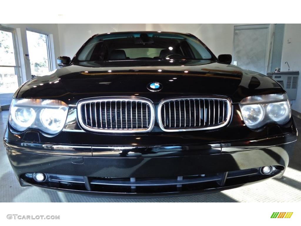 2004 7 Series 745i Sedan - Jet Black / Black/Black photo #3