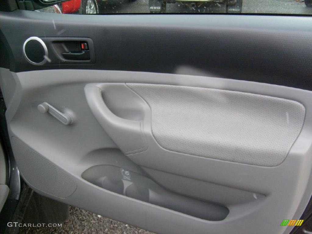 2011 Toyota Tacoma Regular Cab 4x4 Graphite Gray Door Panel Photo #40871730