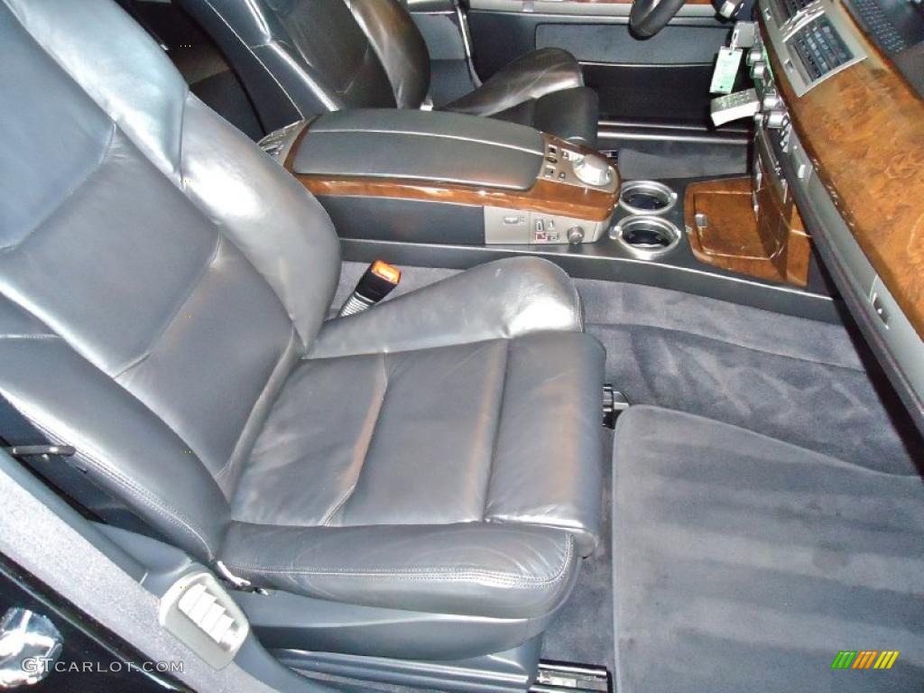 2004 7 Series 745i Sedan - Jet Black / Black/Black photo #50