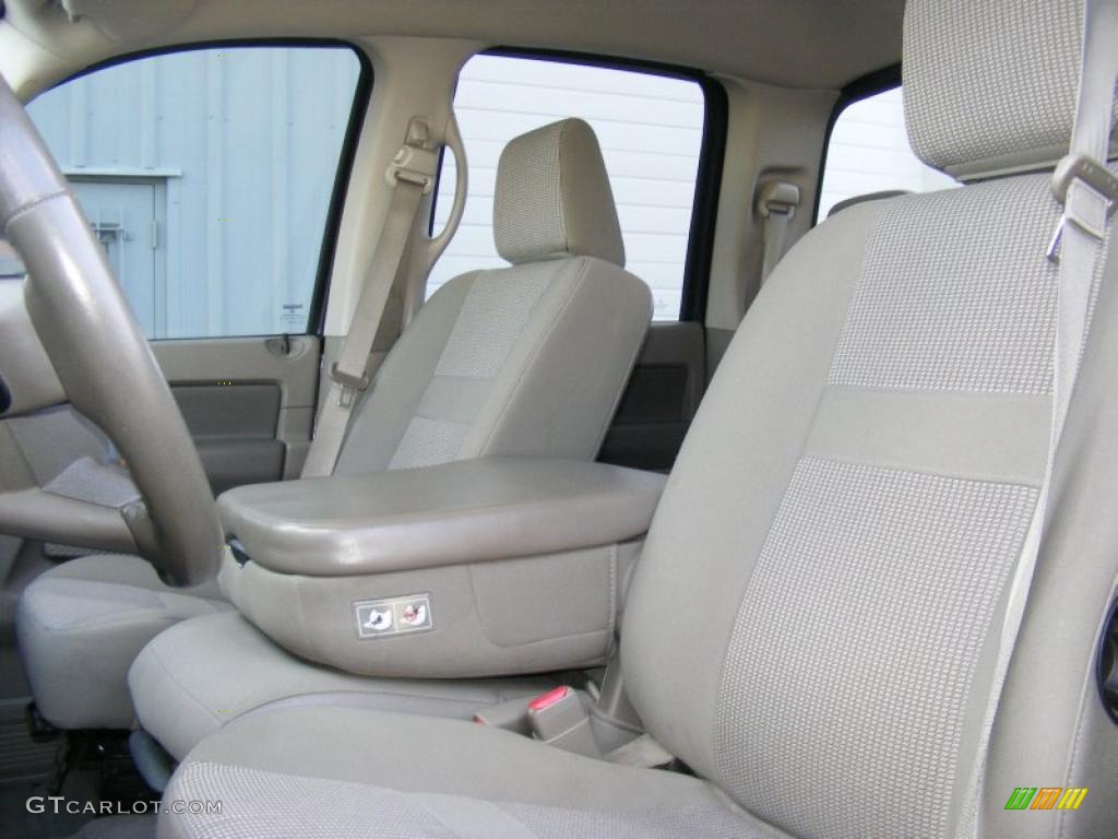 Khaki Beige Interior 2006 Dodge Ram 1500 SLT Quad Cab 4x4 Photo #40872498