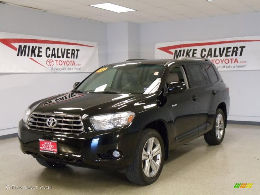 2009 Highlander Sport - Black / Ash photo #1