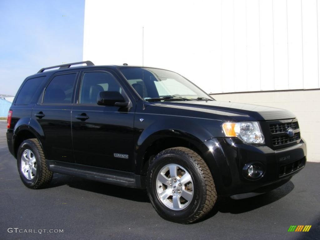 Black 2008 Ford Escape Limited 4WD Exterior Photo #40873371