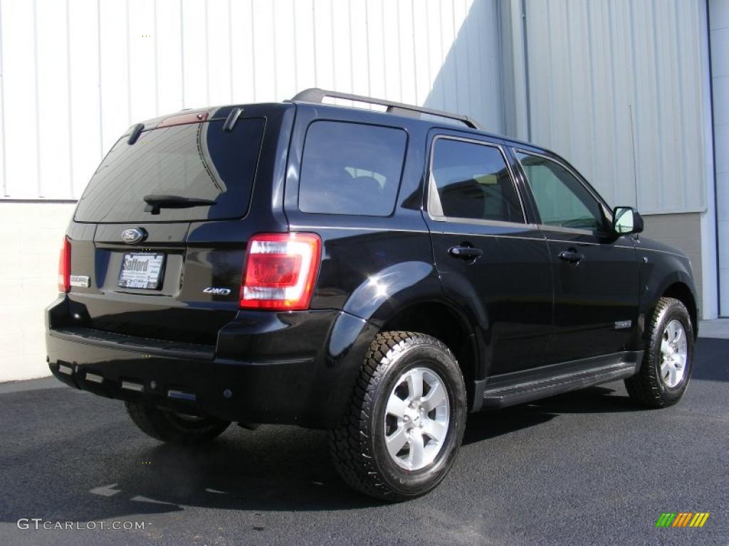 Black 2008 Ford Escape Limited 4WD Exterior Photo #40873398