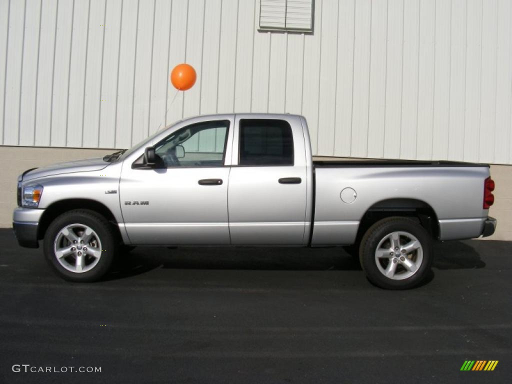 Bright Silver Metallic 2008 Dodge Ram 1500 Big Horn Edition Quad Cab 4x4 Exterior Photo #40874986