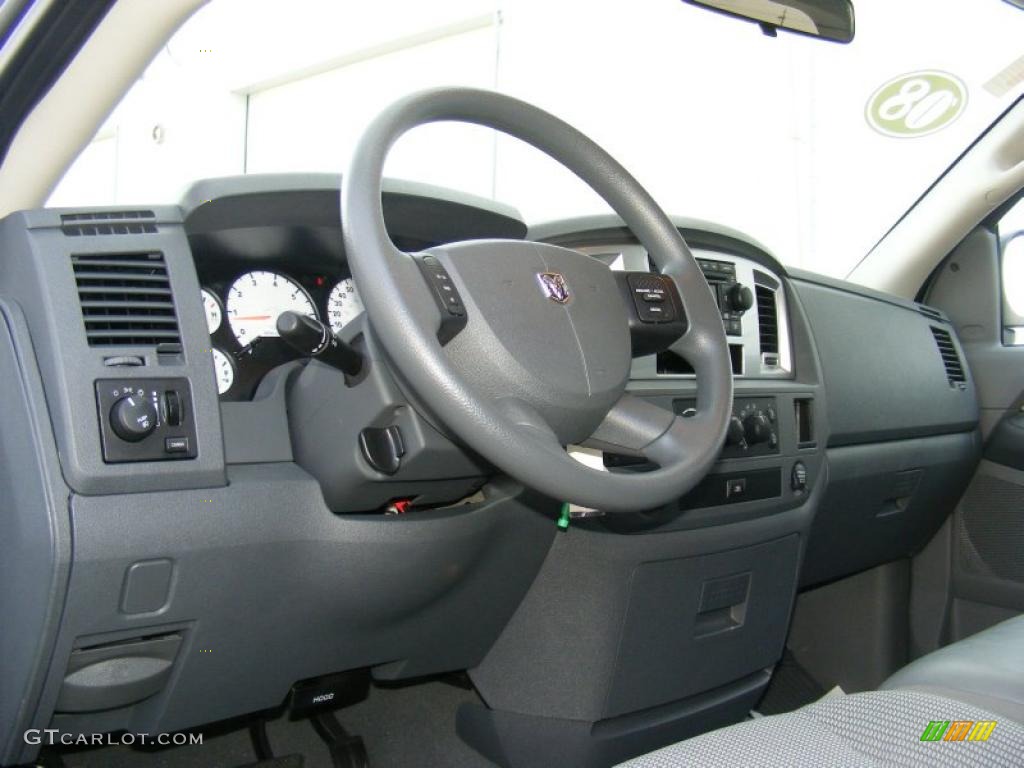 Medium Slate Gray Interior 2008 Dodge Ram 1500 Big Horn Edition Quad Cab 4x4 Photo #40875186