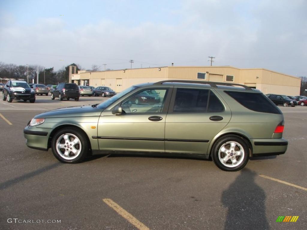 Scarabe Green Metallic 1999 Saab 9-5 2.3T Wagon Exterior Photo #40875974