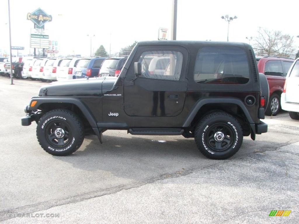 Black 1999 Jeep Wrangler SE 4x4 Exterior Photo #40876230