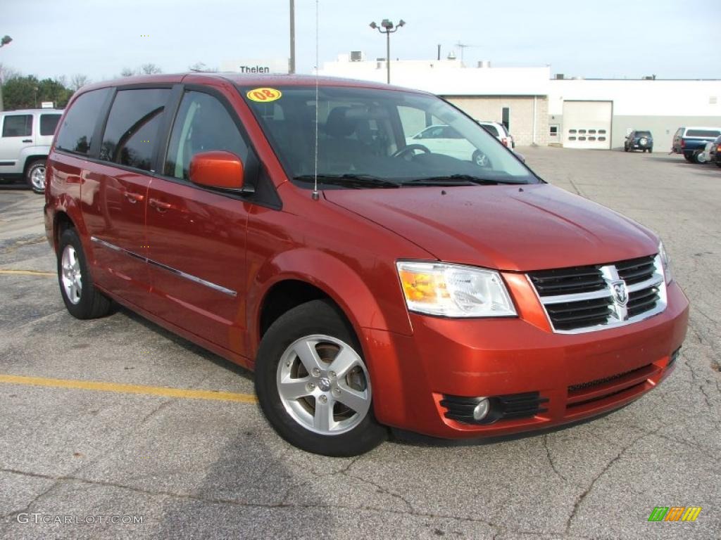 Sunburst Orange Pearl 2008 Dodge Grand Caravan SXT Exterior Photo #40876390