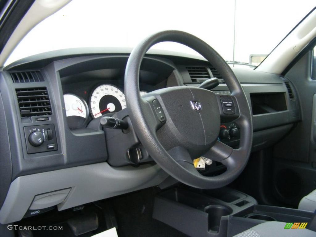 2010 Dodge Dakota Big Horn Crew Cab 4x4 Dark Slate Gray/Medium Slate Gray Dashboard Photo #40877006