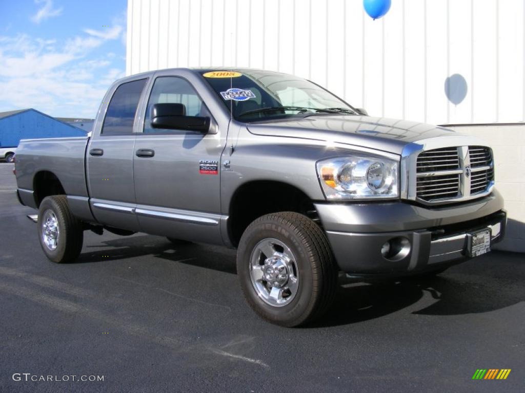 Mineral Gray Metallic 2008 Dodge Ram 2500 Laramie Quad Cab 4x4 Exterior Photo #40878102