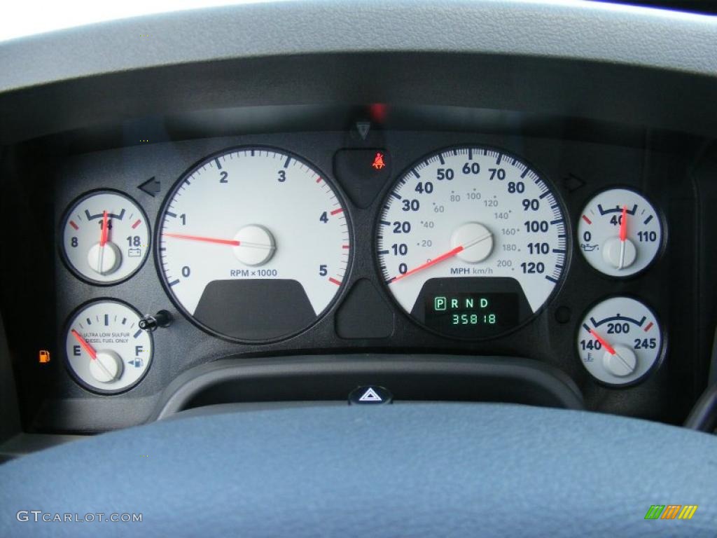 2008 Dodge Ram 2500 Laramie Quad Cab 4x4 Gauges Photo #40878190