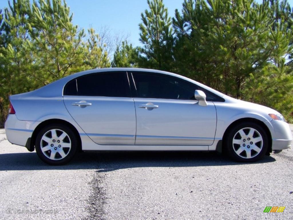 Alabaster Silver Metallic 2007 Honda Civic LX Sedan Exterior Photo #40882693