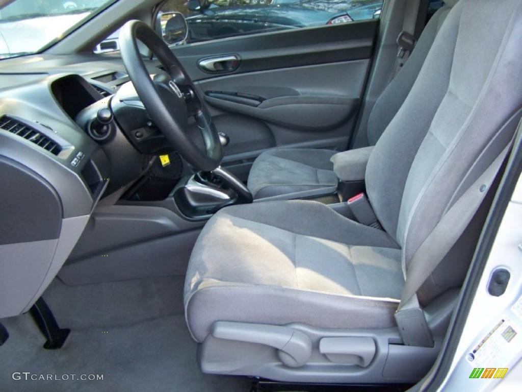 Gray Interior 2007 Honda Civic LX Sedan Photo #40882797
