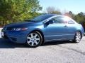 2007 Atomic Blue Metallic Honda Civic LX Coupe  photo #2