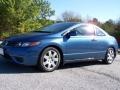 2007 Atomic Blue Metallic Honda Civic LX Coupe  photo #32