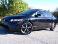 Nighthawk Black Pearl 2007 Honda Civic Si Sedan Exterior