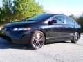 Nighthawk Black Pearl 2007 Honda Civic Si Sedan Exterior