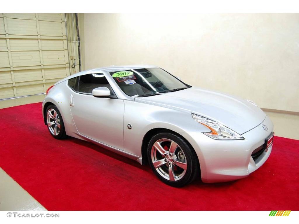 2009 370Z Touring Coupe - Brilliant Silver / Gray Leather photo #1