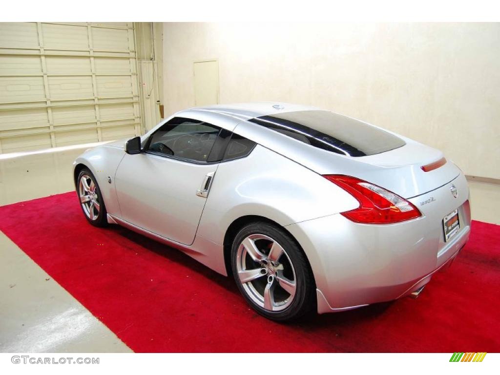 2009 370Z Touring Coupe - Brilliant Silver / Gray Leather photo #4