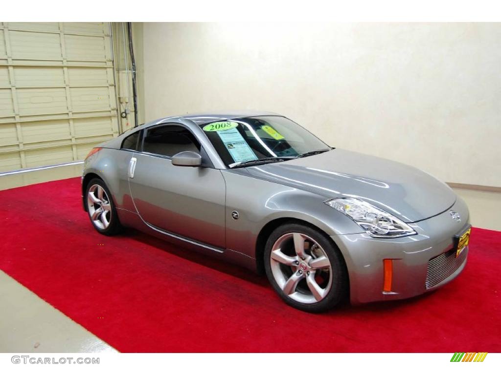 2008 350Z Coupe - Carbon Silver / Charcoal photo #1