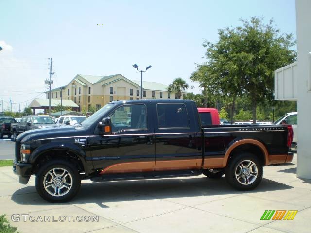 2008 F250 Super Duty Harley Davidson Crew Cab 4x4 - Black/Vintage Copper Two-Tone / Ebony photo #4