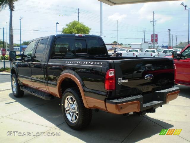 2008 F250 Super Duty Harley Davidson Crew Cab 4x4 - Black/Vintage Copper Two-Tone / Ebony photo #5