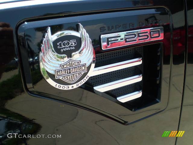 2008 F250 Super Duty Harley Davidson Crew Cab 4x4 - Black/Vintage Copper Two-Tone / Ebony photo #6